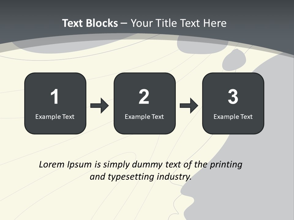 A Woman's Profile With A Clock In The Background PowerPoint Template