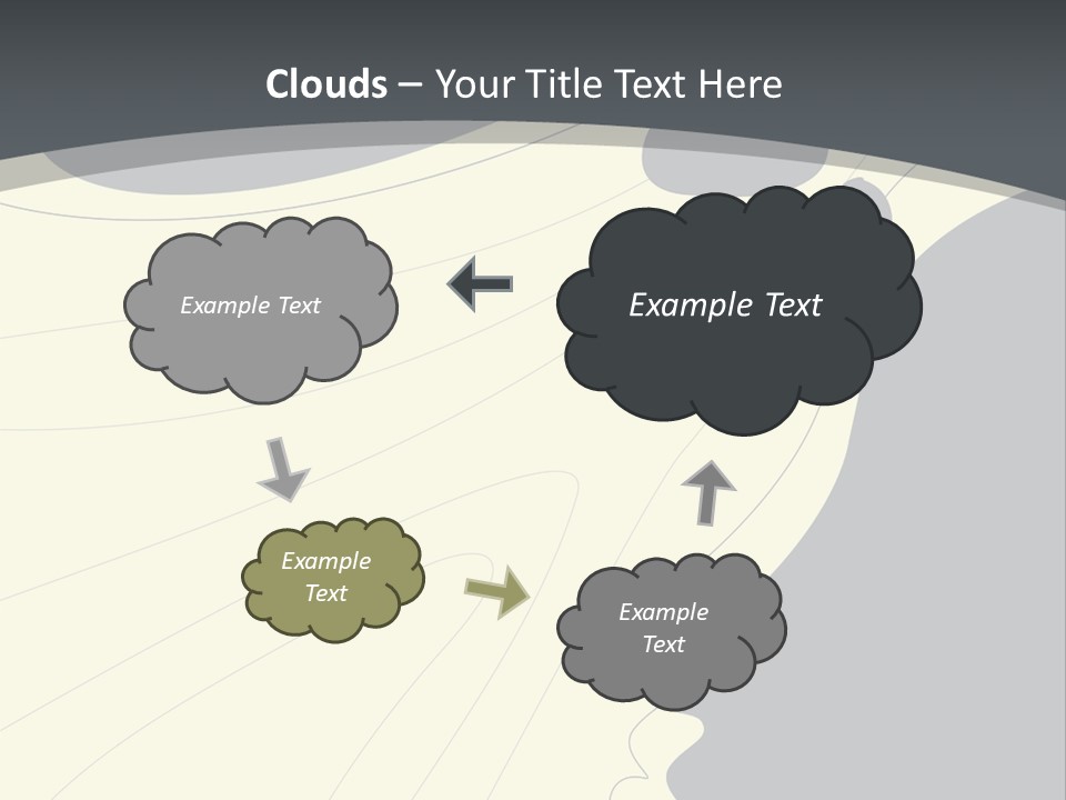 A Woman's Profile With A Clock In The Background PowerPoint Template