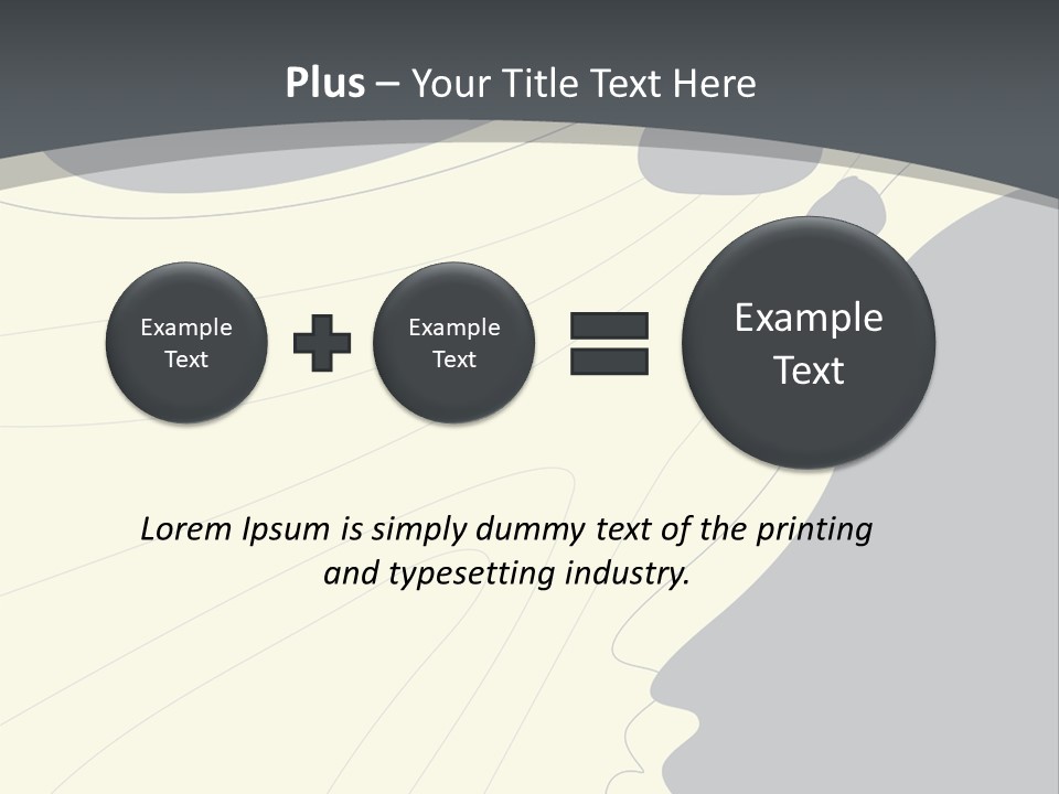 A Woman's Profile With A Clock In The Background PowerPoint Template