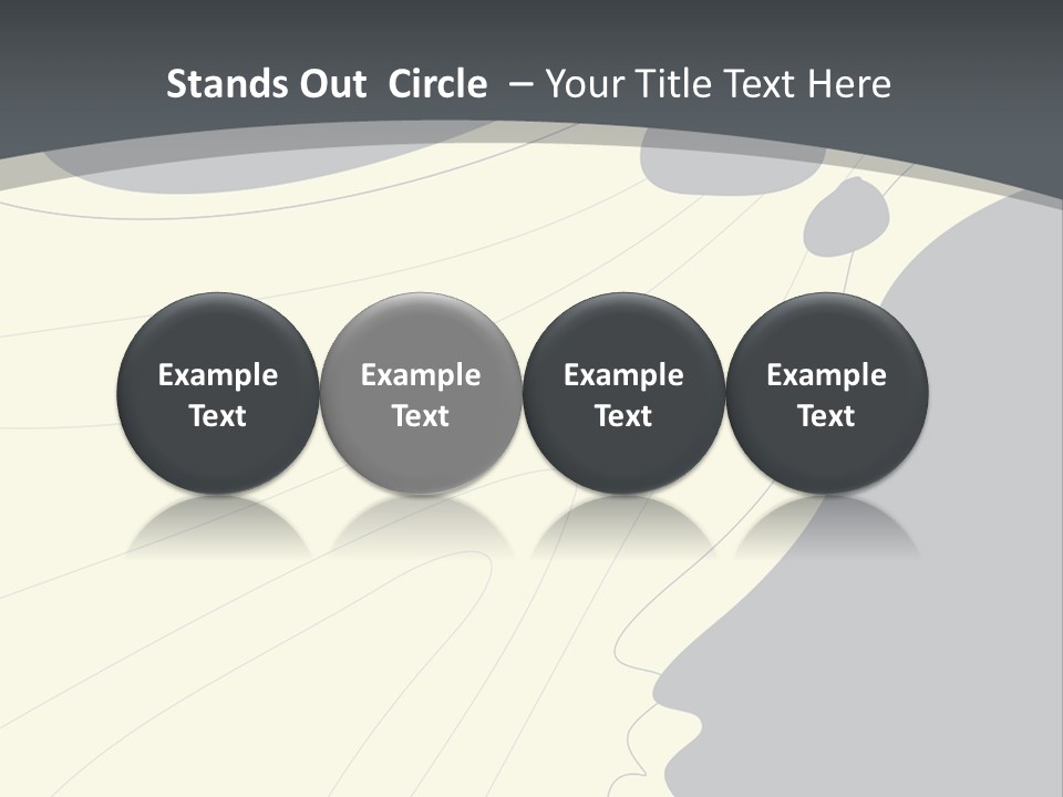 A Woman's Profile With A Clock In The Background PowerPoint Template