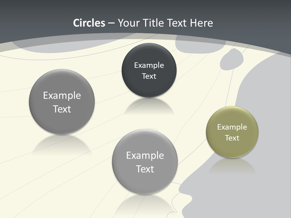 A Woman's Profile With A Clock In The Background PowerPoint Template