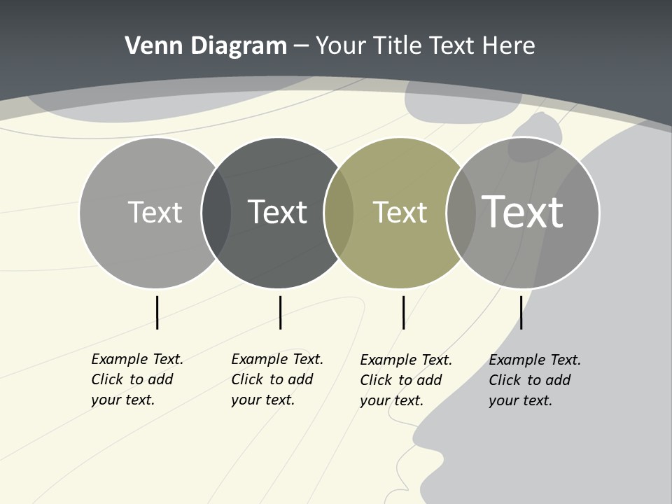 A Woman's Profile With A Clock In The Background PowerPoint Template