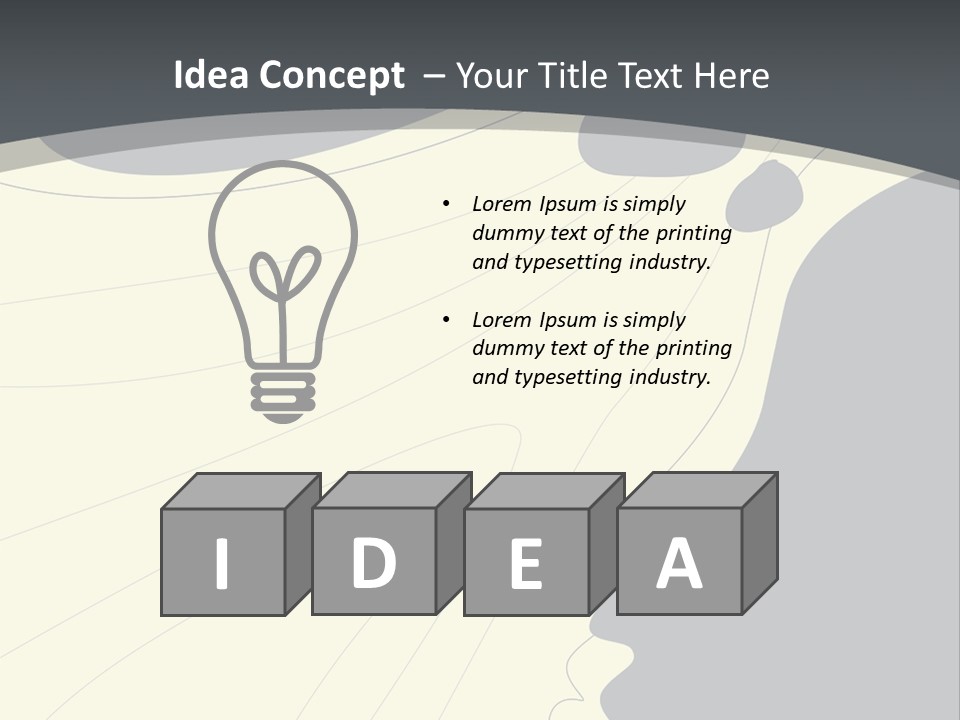 A Woman's Profile With A Clock In The Background PowerPoint Template