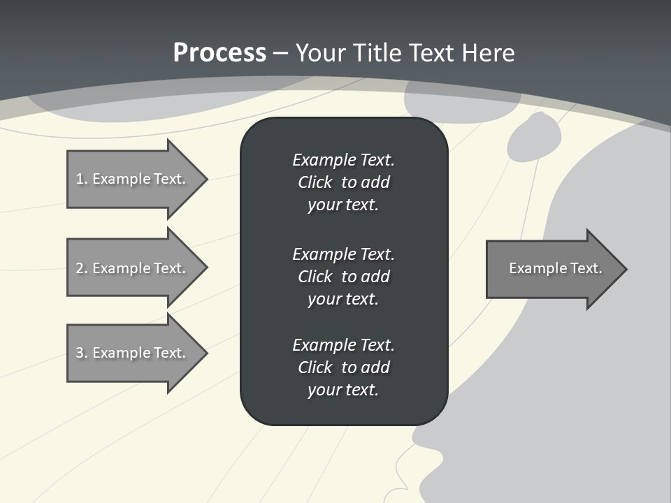 A Woman's Profile With A Clock In The Background PowerPoint Template