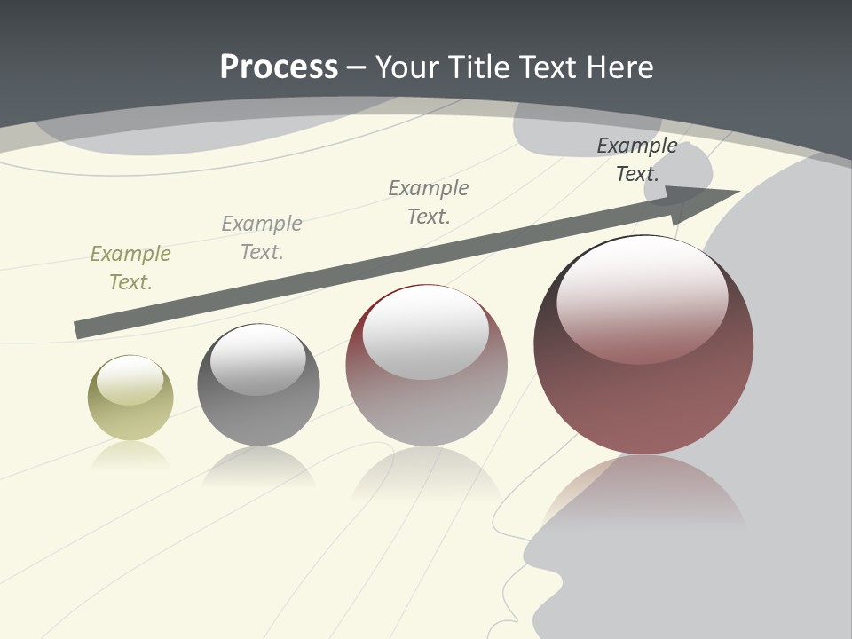 A Woman's Profile With A Clock In The Background PowerPoint Template