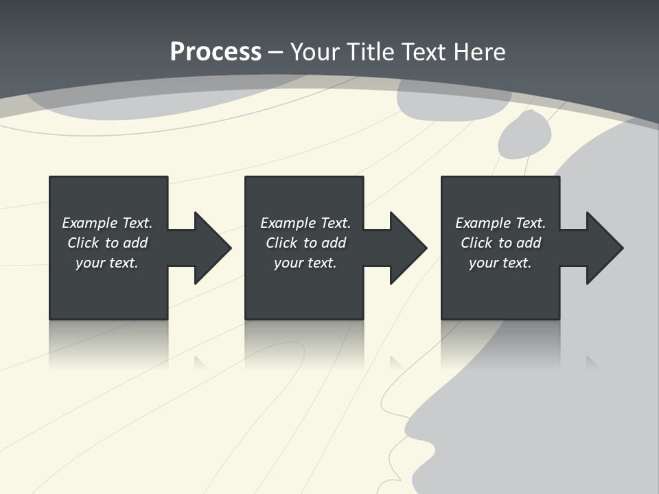 A Woman's Profile With A Clock In The Background PowerPoint Template