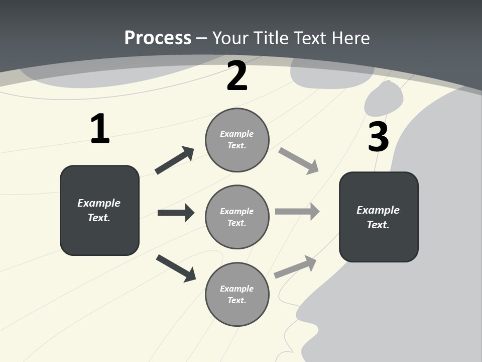 A Woman's Profile With A Clock In The Background PowerPoint Template
