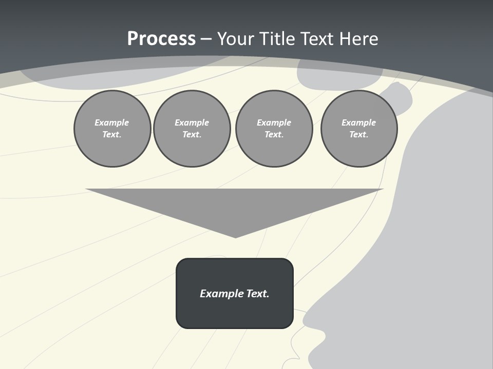 A Woman's Profile With A Clock In The Background PowerPoint Template