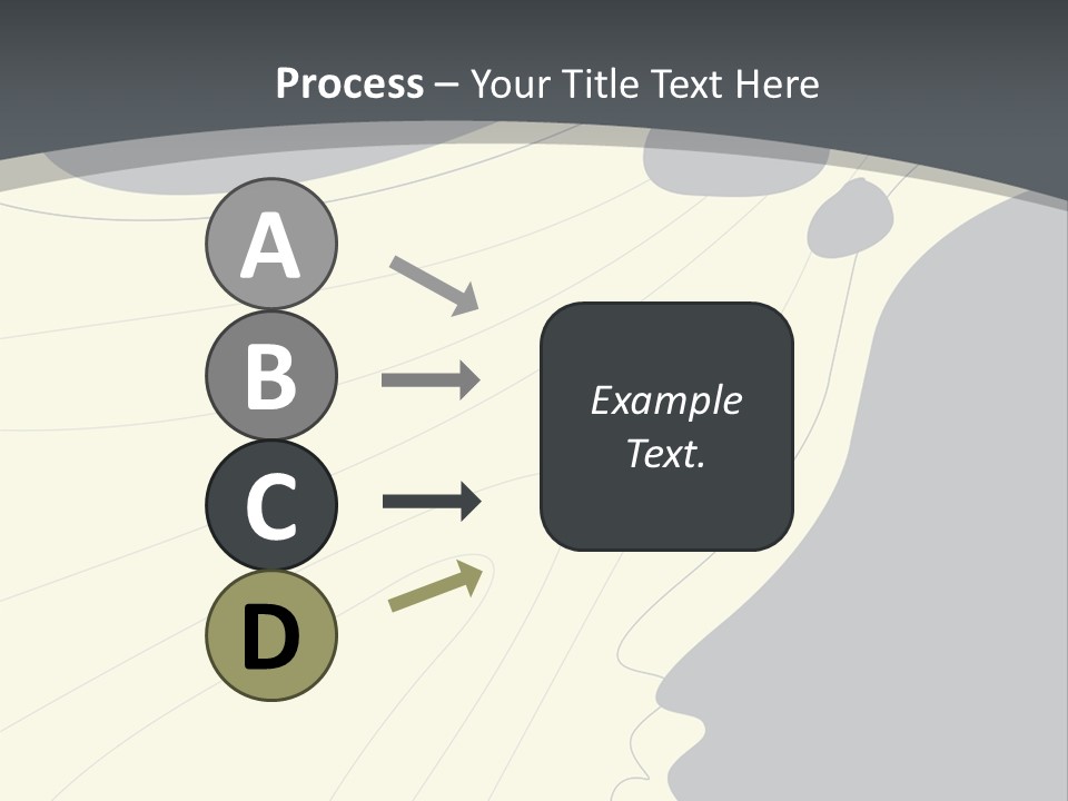 A Woman's Profile With A Clock In The Background PowerPoint Template