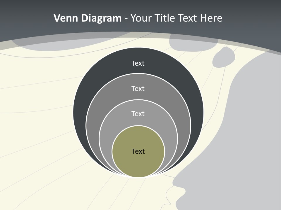 A Woman's Profile With A Clock In The Background PowerPoint Template