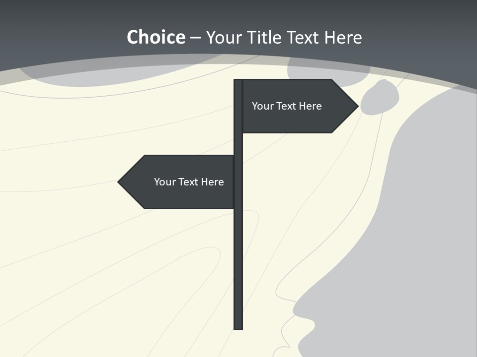 A Woman's Profile With A Clock In The Background PowerPoint Template