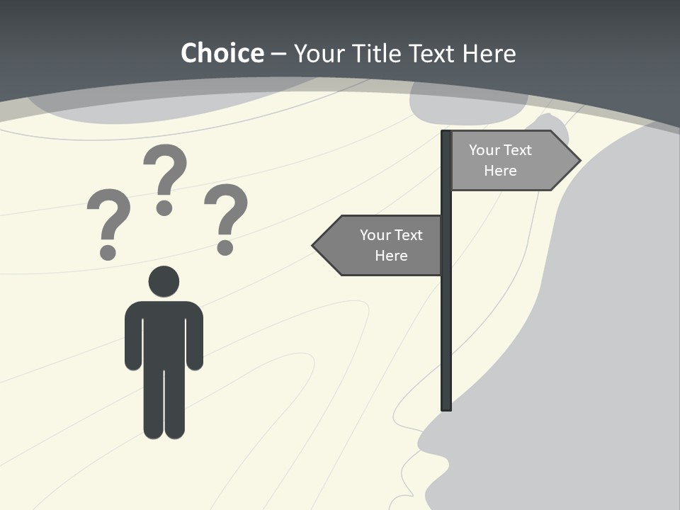 A Woman's Profile With A Clock In The Background PowerPoint Template