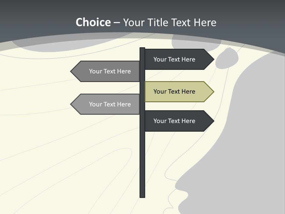 A Woman's Profile With A Clock In The Background PowerPoint Template