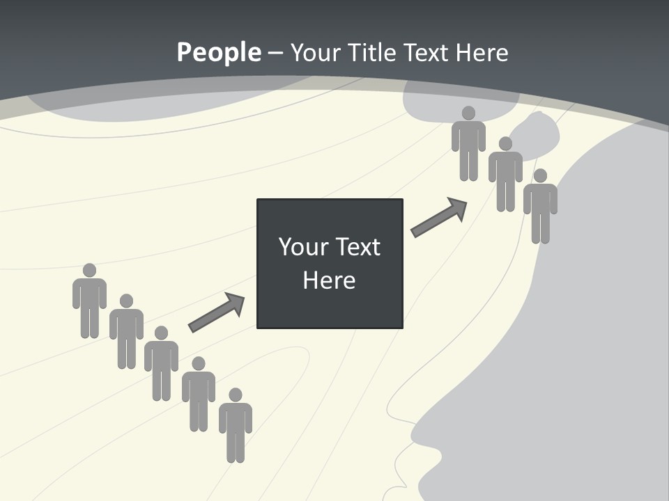 A Woman's Profile With A Clock In The Background PowerPoint Template