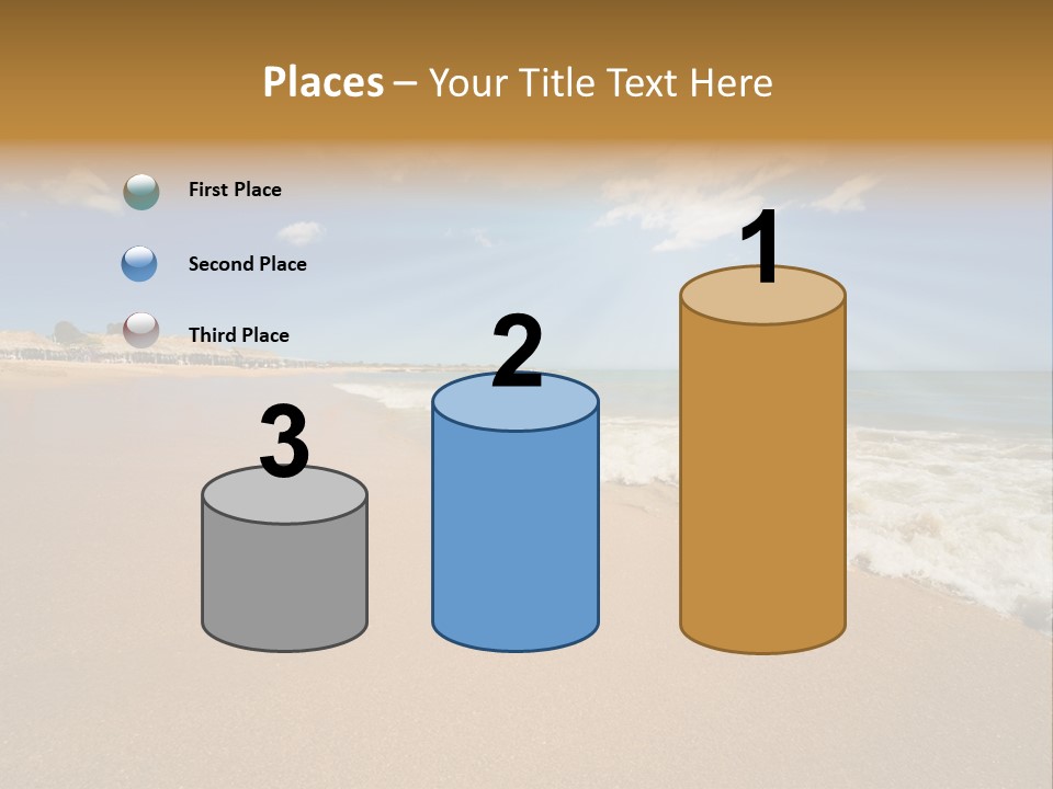 Beach On Island Margarita, Venezuela PowerPoint Template