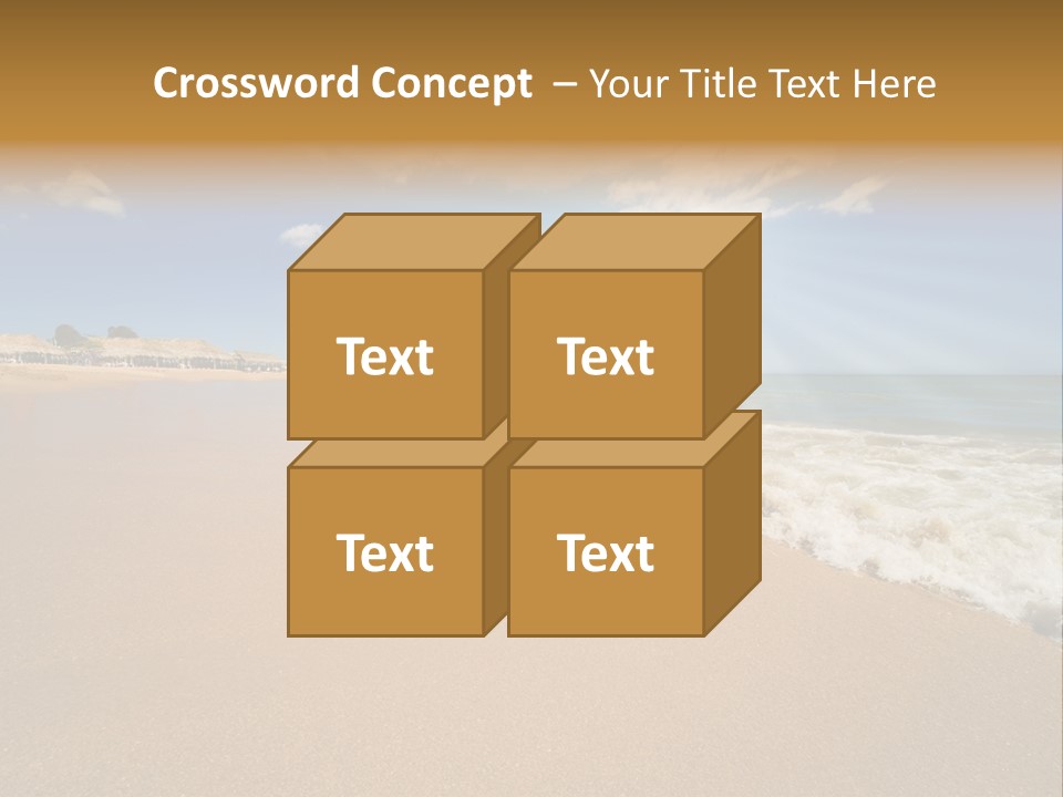 Beach On Island Margarita, Venezuela PowerPoint Template