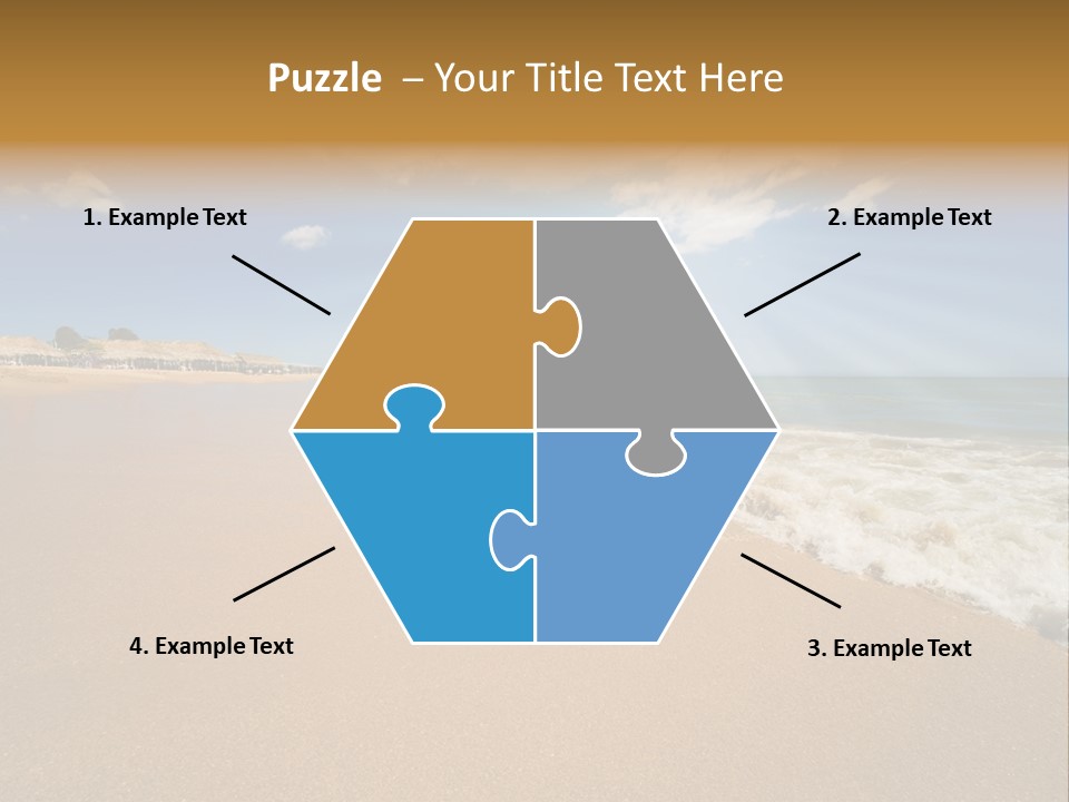 Beach On Island Margarita, Venezuela PowerPoint Template