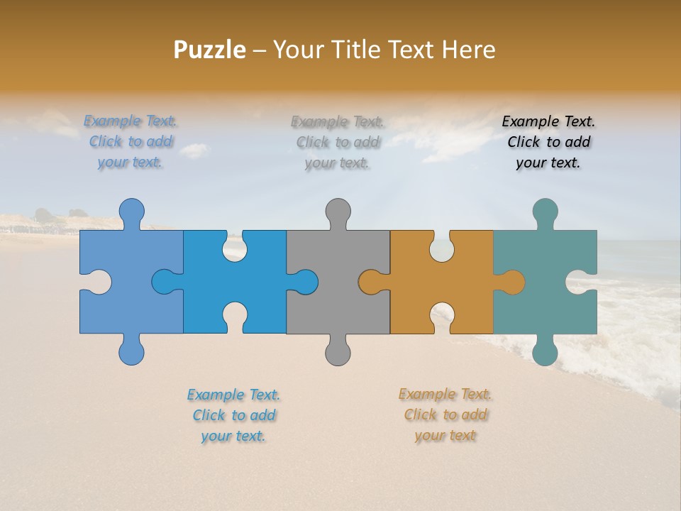 Beach On Island Margarita, Venezuela PowerPoint Template