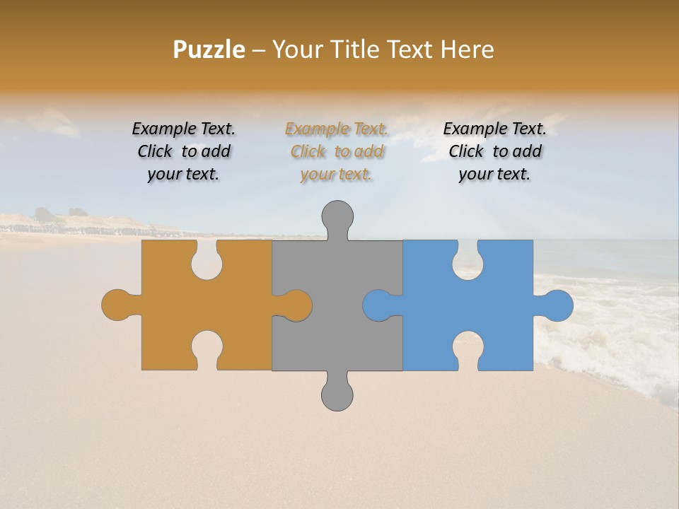 Beach On Island Margarita, Venezuela PowerPoint Template