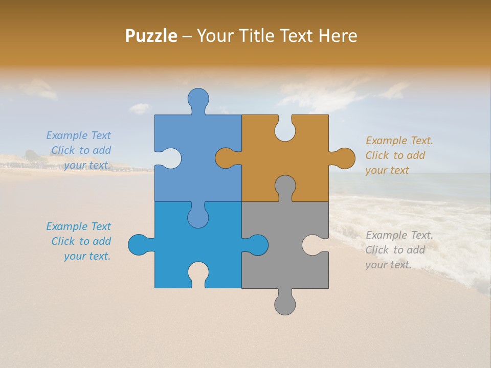 Beach On Island Margarita, Venezuela PowerPoint Template