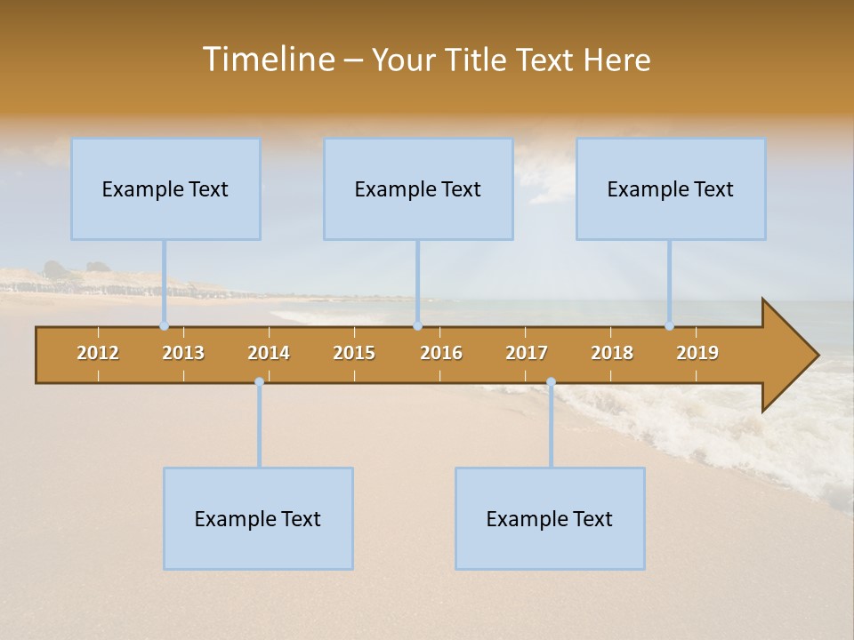 Beach On Island Margarita, Venezuela PowerPoint Template