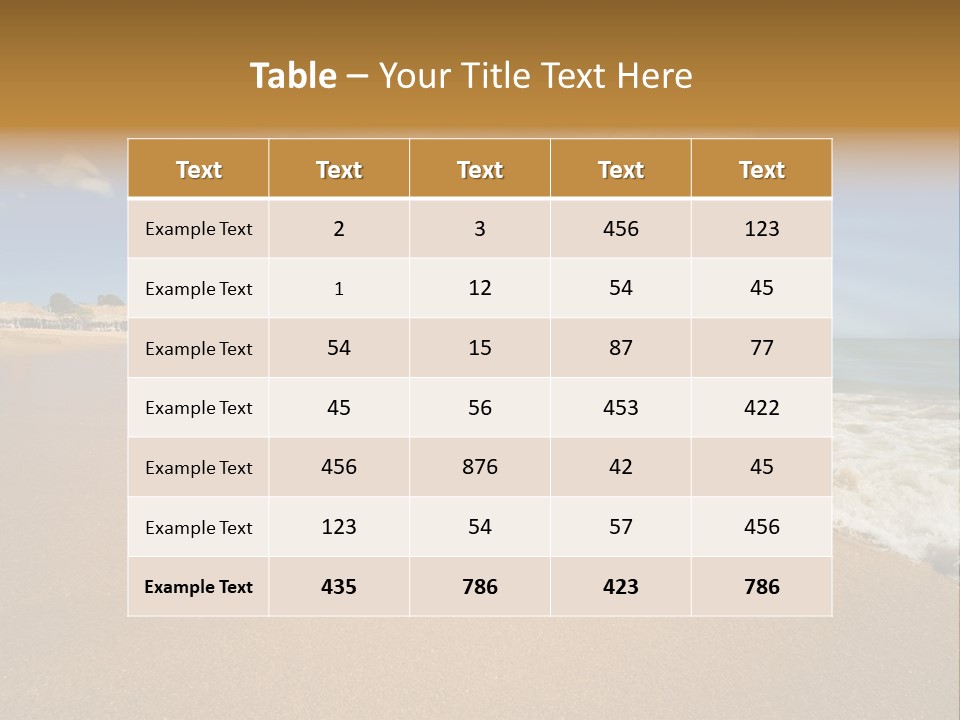 Beach On Island Margarita, Venezuela PowerPoint Template