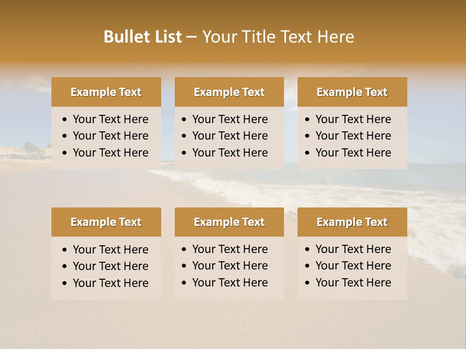 Beach On Island Margarita, Venezuela PowerPoint Template