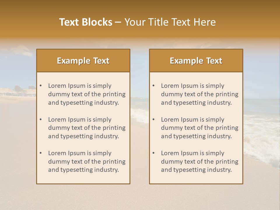 Beach On Island Margarita, Venezuela PowerPoint Template