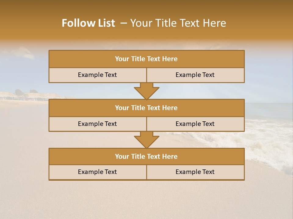 Beach On Island Margarita, Venezuela PowerPoint Template
