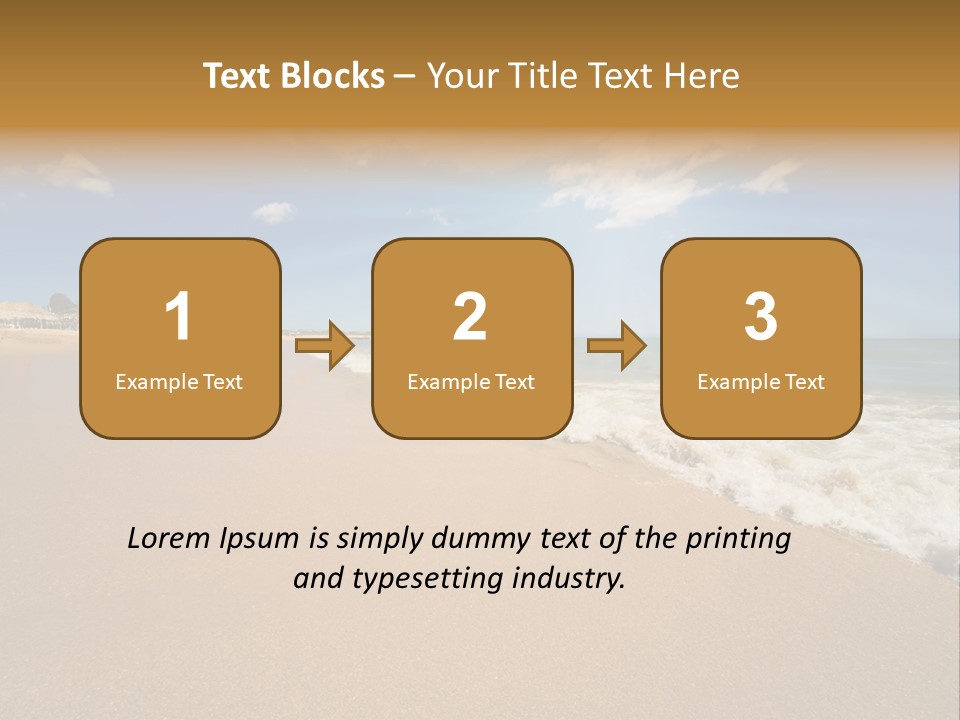 Beach On Island Margarita, Venezuela PowerPoint Template