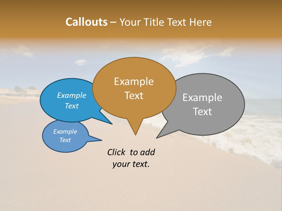 Beach On Island Margarita, Venezuela PowerPoint Template