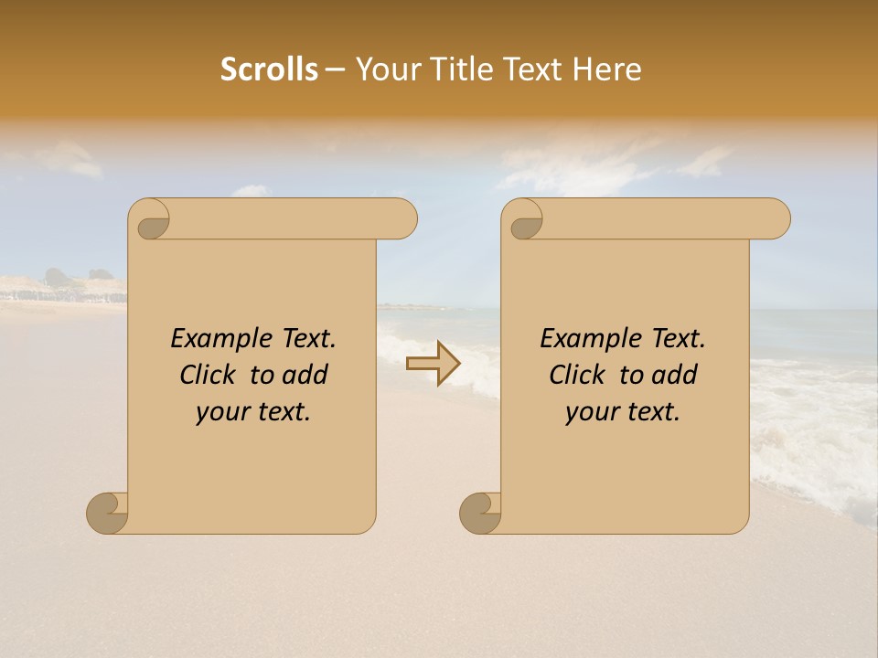 Beach On Island Margarita, Venezuela PowerPoint Template