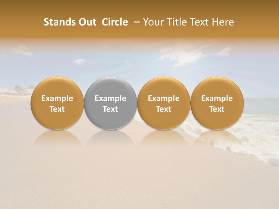 Beach On Island Margarita, Venezuela PowerPoint Template