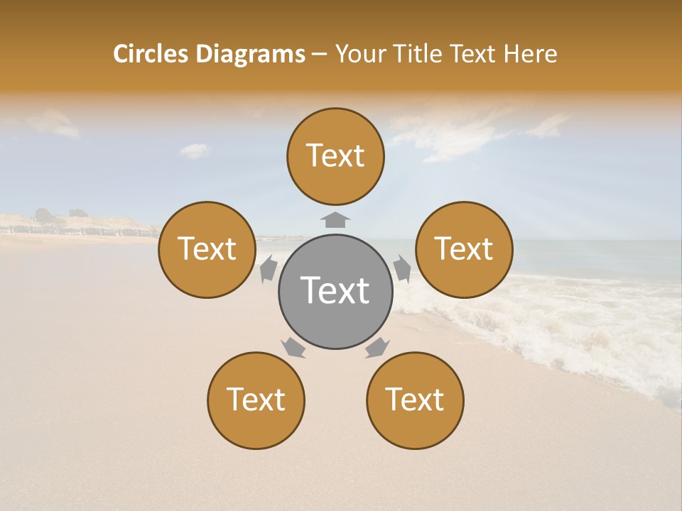 Beach On Island Margarita, Venezuela PowerPoint Template