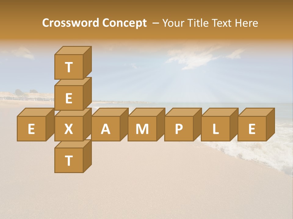 Beach On Island Margarita, Venezuela PowerPoint Template