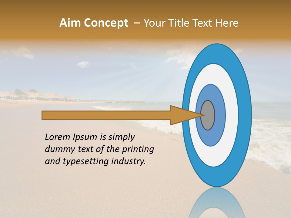 Beach On Island Margarita, Venezuela PowerPoint Template