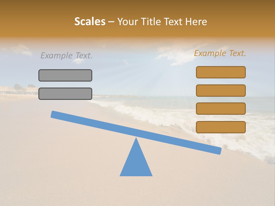 Beach On Island Margarita, Venezuela PowerPoint Template