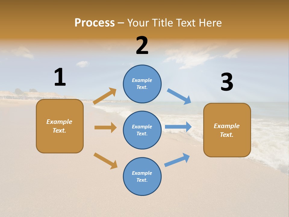 Beach On Island Margarita, Venezuela PowerPoint Template