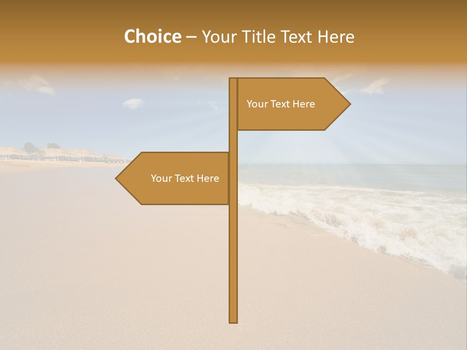 Beach On Island Margarita, Venezuela PowerPoint Template