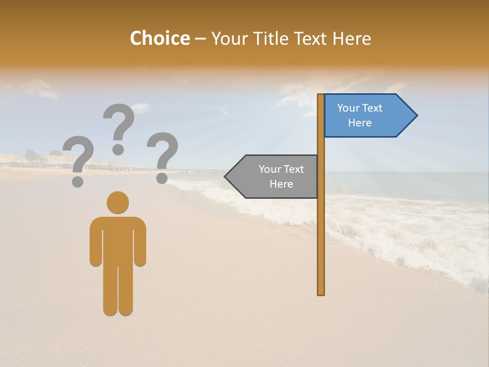 Beach On Island Margarita, Venezuela PowerPoint Template