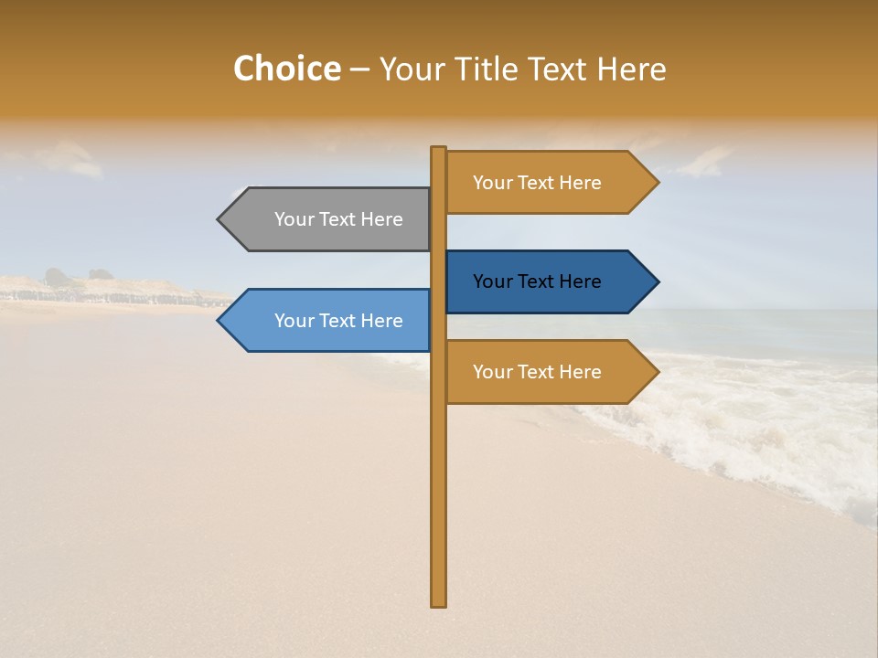 Beach On Island Margarita, Venezuela PowerPoint Template