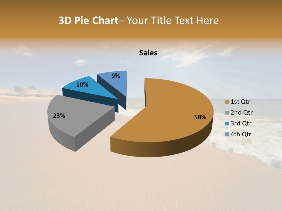 Beach On Island Margarita, Venezuela PowerPoint Template