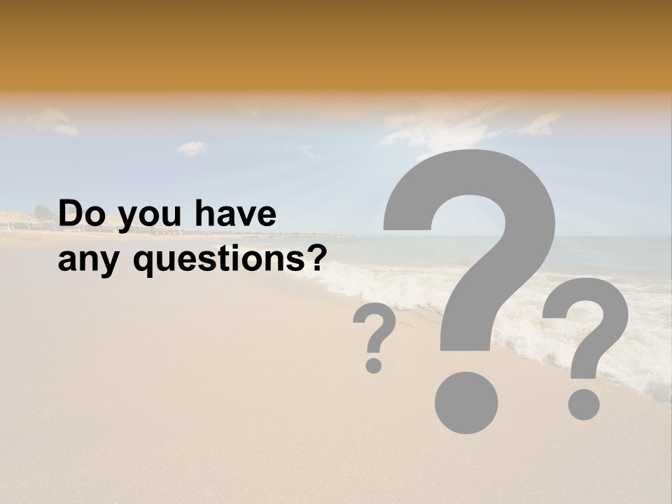 Beach On Island Margarita, Venezuela PowerPoint Template