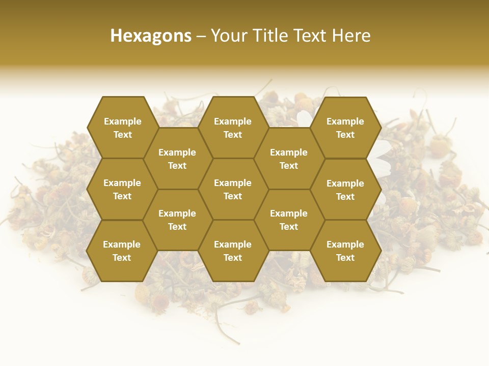 Dried Chamomile Tea Isolated On White Background PowerPoint Template