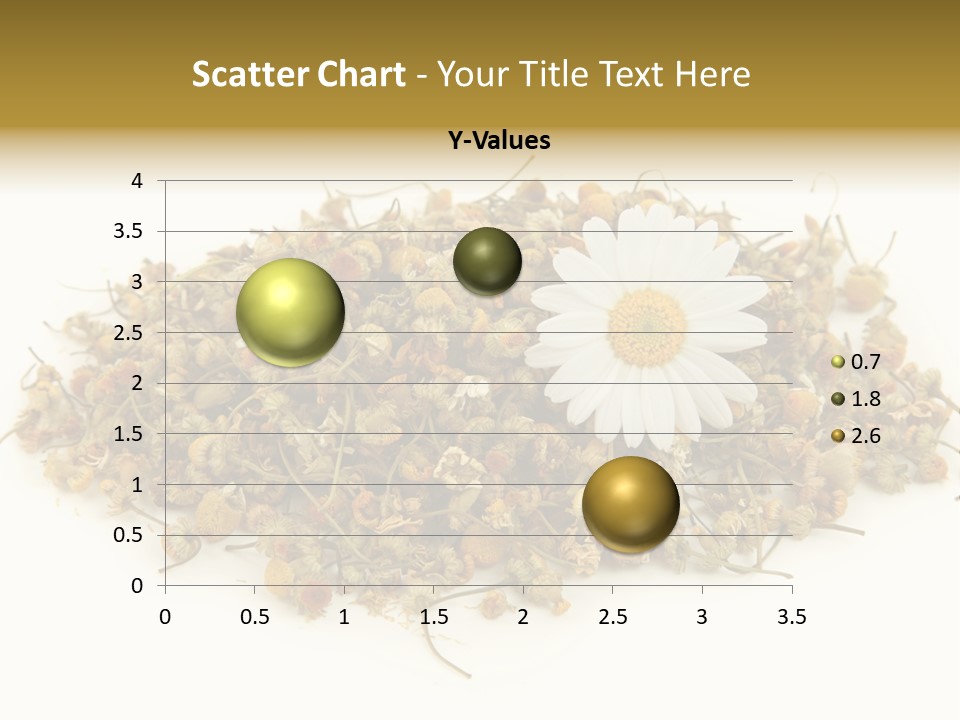 Dried Chamomile Tea Isolated On White Background PowerPoint Template