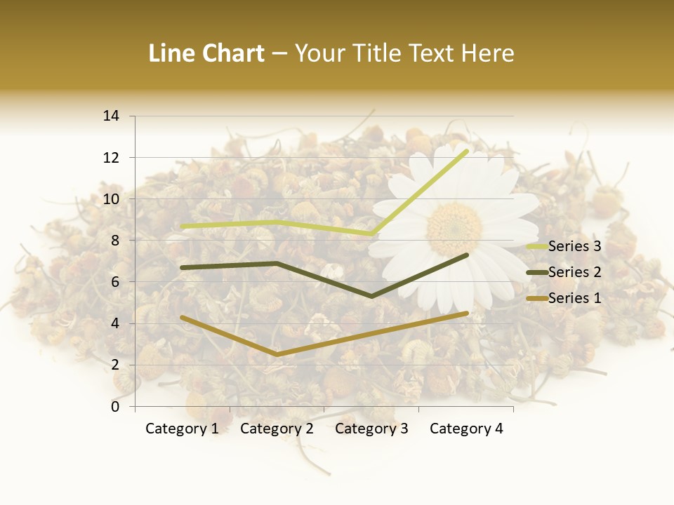 Dried Chamomile Tea Isolated On White Background PowerPoint Template