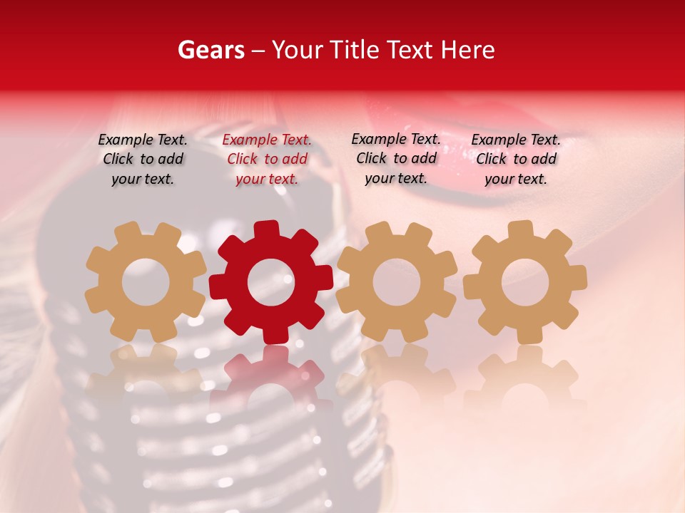 Young Dog Papillon And A Plastic Carrier PowerPoint Template