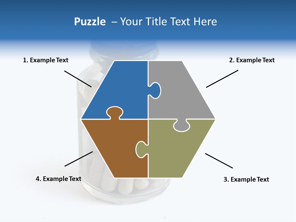 Pill Isolated On White PowerPoint Template