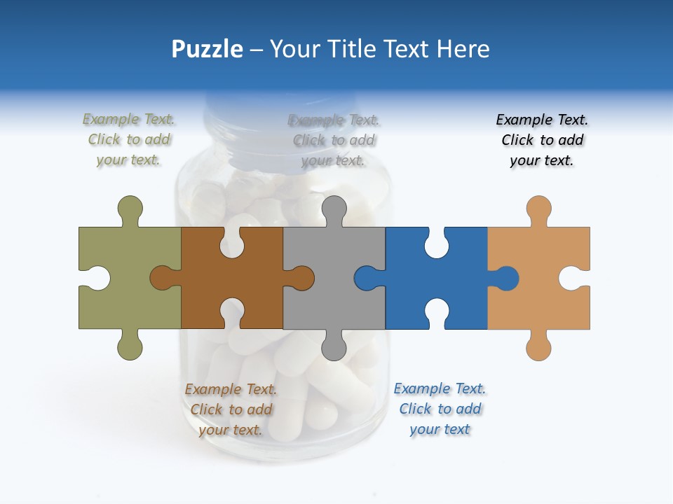 Pill Isolated On White PowerPoint Template