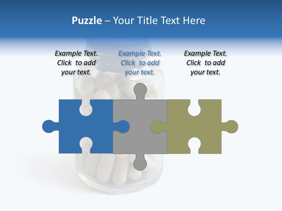 Pill Isolated On White PowerPoint Template